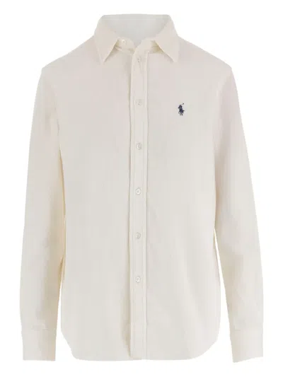POLO RALPH LAUREN EMBROIDERED-LOGO CORDUROY SHIRT