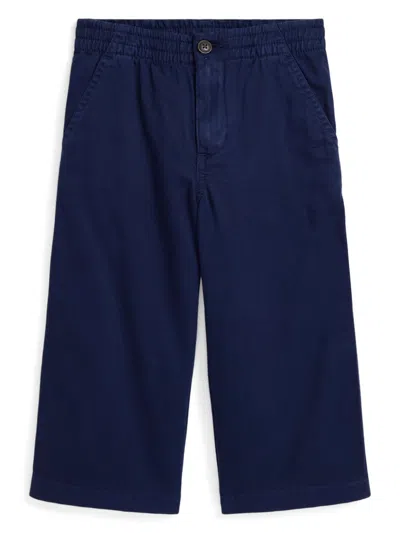 Polo Ralph Lauren Kids' Embroidered-logo Cotton Jeans In Blue