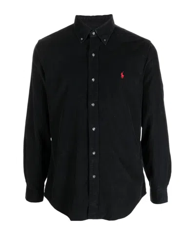 POLO RALPH LAUREN POLO RALPH LAUREN LOGO EMBROIDERED CORDUROY SHIRT