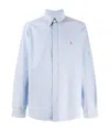 Polo Ralph Lauren Shirt Collared Long Sleeves In Blue