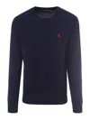 POLO RALPH LAUREN EMBROIDERED LOGO COTTON SWEATER