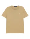 Polo Ralph Lauren Classic Fit Jersey V-neck T-shirt In Neutral