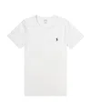 Polo Ralph Lauren Man White T-shirt With Embroidered Navy Blue Pony In White