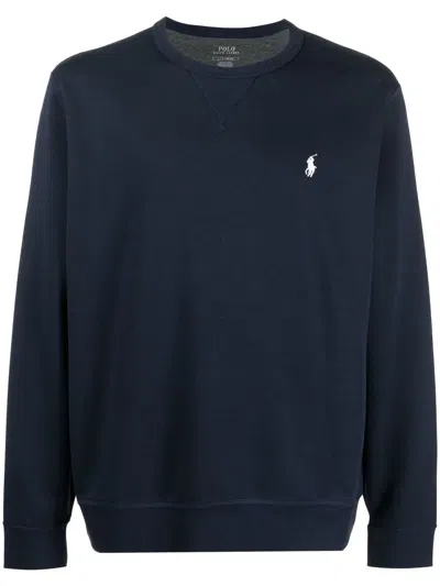 POLO RALPH LAUREN EMBROIDERED-LOGO CREW NECK JUMPER