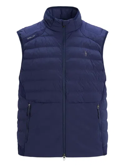 Polo Ralph Lauren Embroidered-logo Gilet In Blue