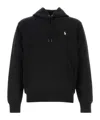 Polo Ralph Lauren Cotton Blend Sweatshirt With Logo Iconic Embroidery In Black