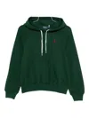 Polo Ralph Lauren Embroidered-logo Hoodie In Green