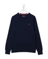 Polo Ralph Lauren Embroidered-logo Jumper In Black