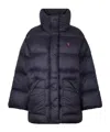 Polo Ralph Lauren Embroidered-logo Padded Jacket In Blue