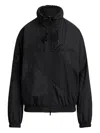 Polo Ralph Lauren Embroidered-logo Panelled Jacket In Black