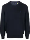 Polo Ralph Lauren Polo Pony Motif Sweater In Blue