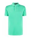 Polo Ralph Lauren Embroidered-logo Piqué Polo Shirt In Green
