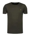 Polo Ralph Lauren Embroidered Logo Plain T-shirt In Black