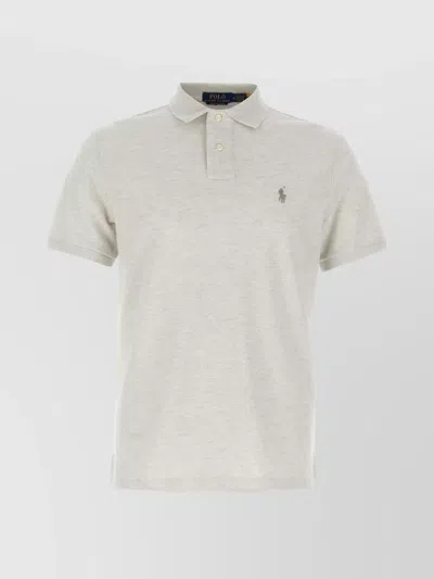 Polo Ralph Lauren Embroidered Logo Polo Shirt In Yellow