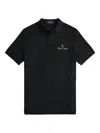 Polo Ralph Lauren Embroidered-logo Polo Shirt In Black