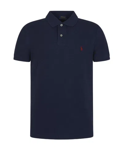 Polo Ralph Lauren Cotton Mesh Classic Fit Polo Shirt In Blue