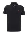 Polo Ralph Lauren Slim Fit Polo Shirt With Classic Collar In Black
