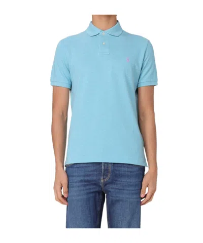 POLO RALPH LAUREN POLO RALPH LAUREN LOGO-EMBROIDERED STRAIGHT HEM POLO SHIRT