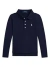 Polo Ralph Lauren Embroidered-logo Polo Shirt In Blue