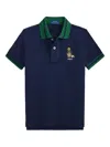 Polo Ralph Lauren Polo Bear Cotton Polo Shirt In Blue