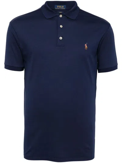 Polo Ralph Lauren Classic Fit Soft Pima Cotton Polo Shirt In Blue