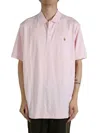 Polo Ralph Lauren Embroidered Logo Polo Shirt In Pink