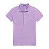 Polo Ralph Lauren Embroidered Logo Polo Shirt In Purple