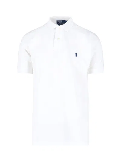 Polo Ralph Lauren Embroidered-logo Polo Shirt In White