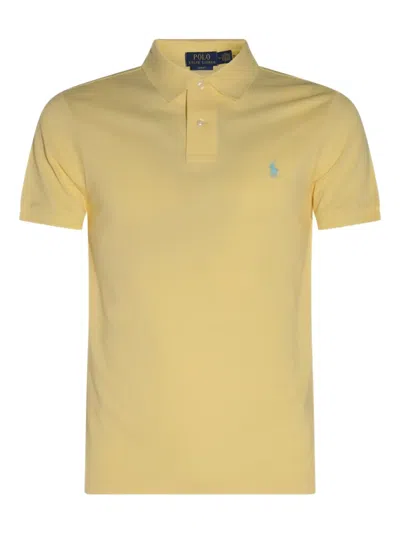Polo Ralph Lauren Embroidered-logo Polo Shirt In Yellow