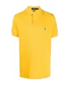 Polo Ralph Lauren Logo Embroidered Polo Shirt In Yellow