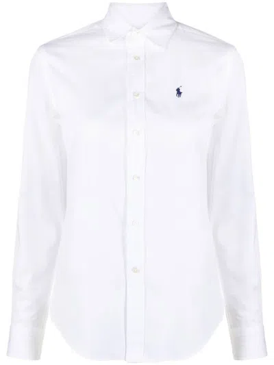 POLO RALPH LAUREN EMBROIDERED LOGO SHIRT IN COTTON