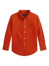 Polo Ralph Lauren Embroidered-logo Shirt In Orange