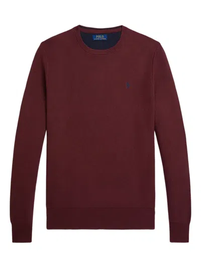 POLO RALPH LAUREN EMBROIDERED-LOGO SWEATER