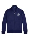 Polo Ralph Lauren Cotton-blend Terry Track Jacket In Blue