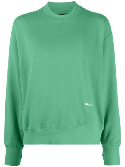Polo Ralph Lauren Embroidered-logo Sweatshirt In Green