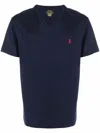 Polo Ralph Lauren Classic Fit V-neck Tee In Ink Blue