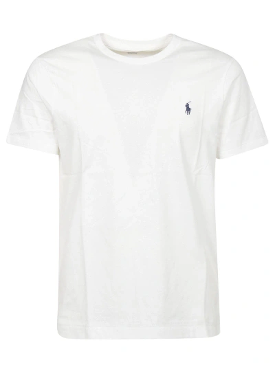 Polo Ralph Lauren Embroidered Logo T-shirt In White