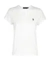 Polo Ralph Lauren Polo Pony Slim Cotton T-shirt In White