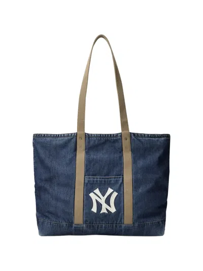 Polo Ralph Lauren Embroidered Logo Top Bag In Blue