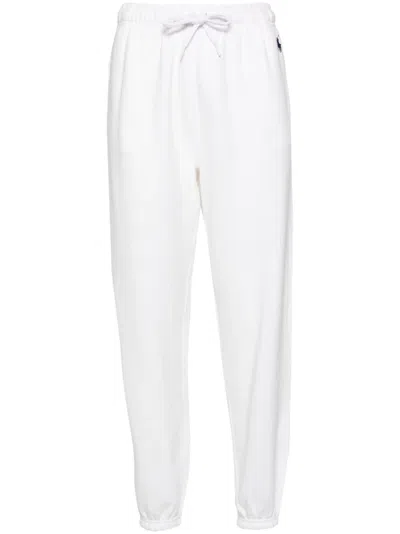 Polo Ralph Lauren Embroidered-logo Track Pants In White