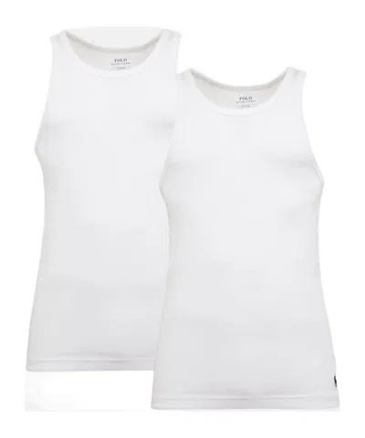 Polo Ralph Lauren Men's Cotton Undershirt Tank Top 5-pack In White Pack