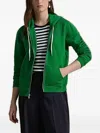 Polo Ralph Lauren Embroidered-logo Zip-up Sweatshirt In Green