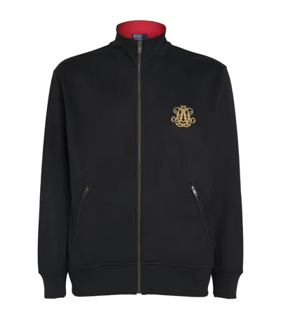 Polo Ralph Lauren Embroidered Monogram Jacket In Black