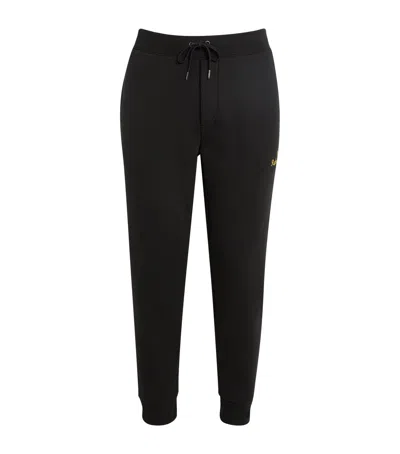 Polo Ralph Lauren Embroidered Monogram Sweatpants In Black