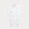 Polo Ralph Lauren Embroidered Organic Cotton Coverall In White