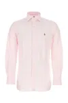 Polo Ralph Lauren Custom Fit Shirt In Pinkwhite