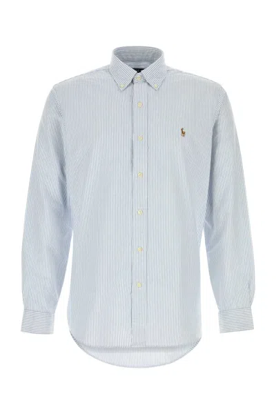 Polo Ralph Lauren Embroidered Oxford Shirt In White