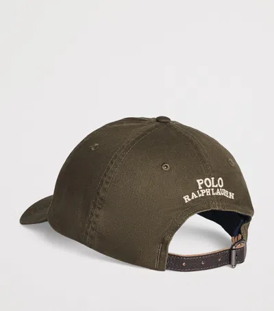 Polo Ralph Lauren Embroidered Polo Bear Cap In Green