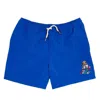 Polo Ralph Lauren Embroidered Polo Bear Drawstring Swim Shorts In Blue