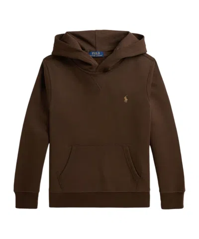 Polo Ralph Lauren Kids' Embroidered Polo Pony Hoodie In Brown